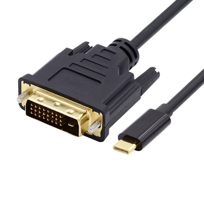 USB Zihan 3.1 C Ÿ USB-C ҽ-DVI 1080P 60hz ÷   ̺, ƮϿ 1.8m